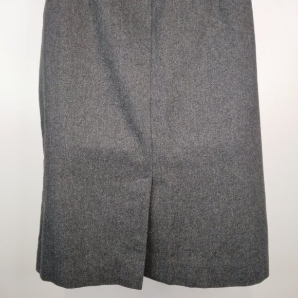 LOFT Sleeveless Sheath Wool Blend Charcoal Dress Size 6P - Picture 8 of 11